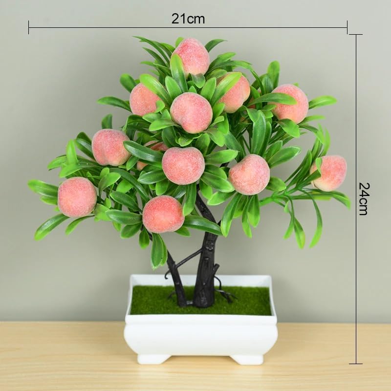 Yeahgoshopping Artificial Bonsai Tree with Fruit 24cm Tall