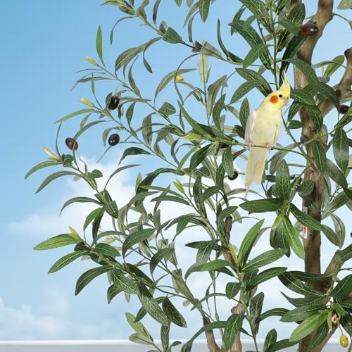 GarveeHome Olive Trees Artificial Indoor 7ft Faux Silk Plant