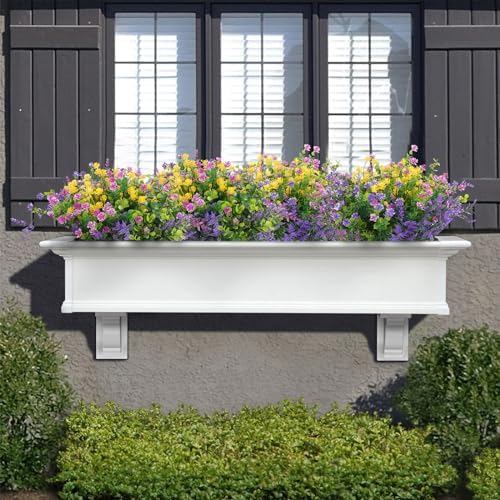 Hananona 12 Pcs Artificial Flowers for Outdoor Decor