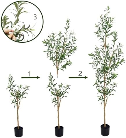6FT Artificial Olive Tree for Home and Office Decor