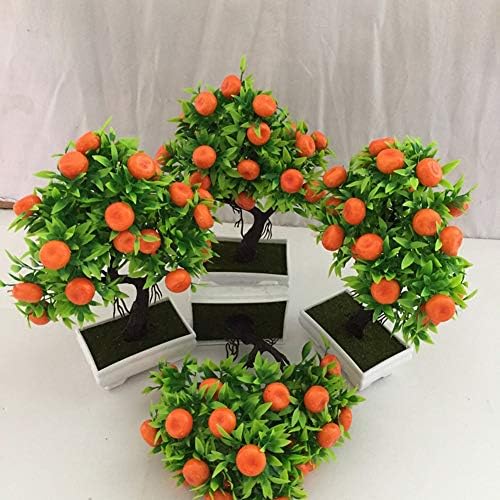 Artificial Orange Tree Bonsai Potted Plant for Home Decor