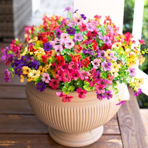 HyeFlora Artificial Daisy Flowers 12 Bundles
