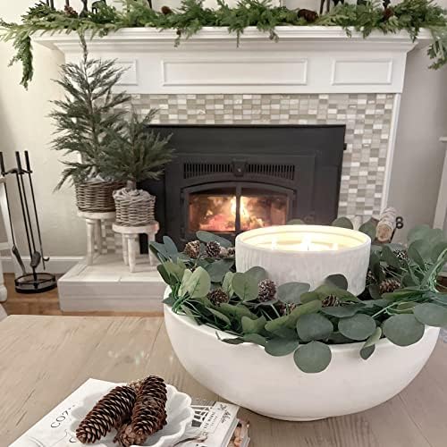 CQURE 24 Pack Eucalyptus Garland for Decor