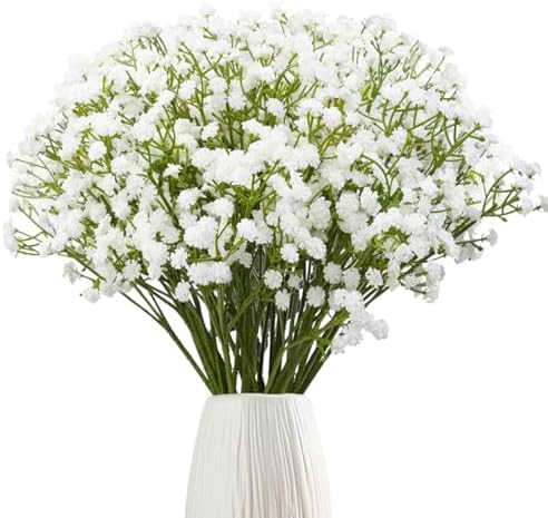 24Pcs Artificial Babys Breath Flowers for Wedding Decor DIY