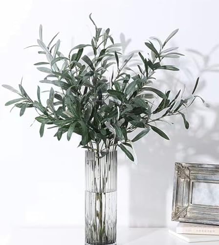 3 Pcs Faux Olive Branch Stems for Vases Decor