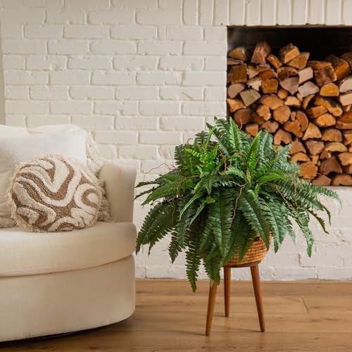 Nearly Natural 40 Inch Artificial Boston Fern Set of 2