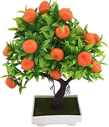 Artificial Orange Tree Bonsai Potted Plant for Home Decor