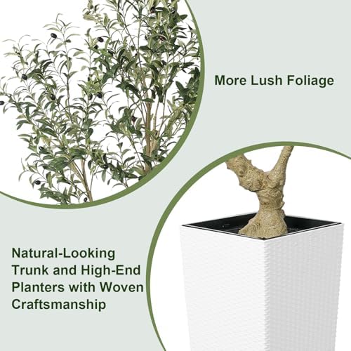 LYERSE Faux Olive Tree 6ft Artificial Indoor Decor