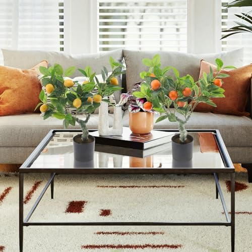 23 Inch Realistic Artificial Orange Tree with Fake Mandarin Oranges