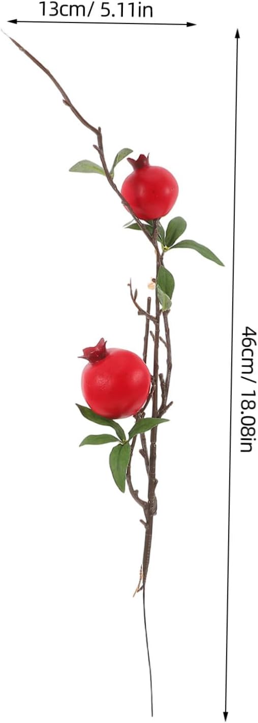 Fake Pomegranate Branches for Vase Artificial Plant Decor