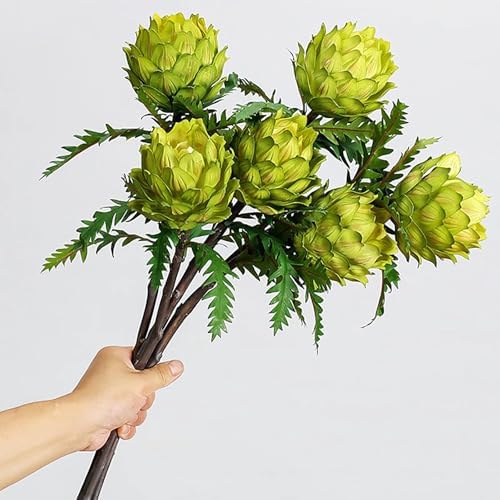 Lovmeety 3Pcs Artificial Artichokes for Home Decor