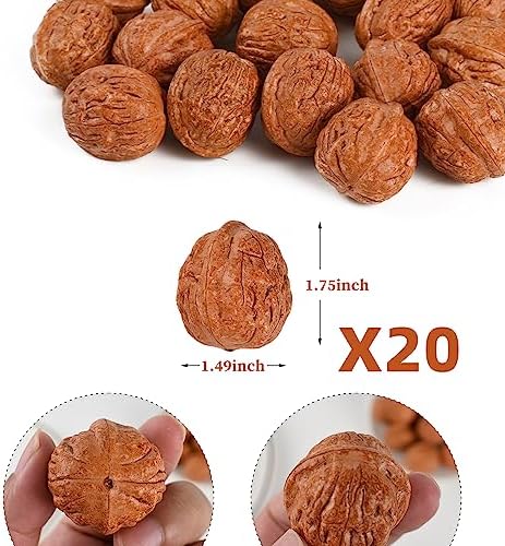 Hagao Fake Walnut Artificial Vegetables 20PCS Kitchen Decoration