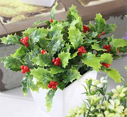 Small Square Artificial Christmas Fruit Succulent Plant Pot Decoration