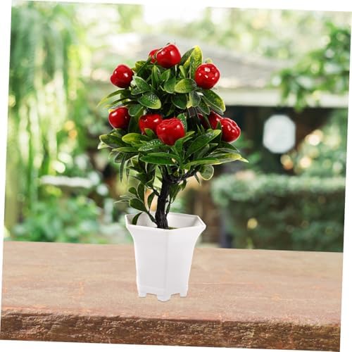 GLEAVI Artificial Apples Bonsai Tree Decor