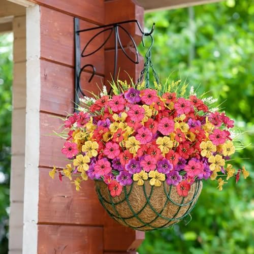24 Bundle Artificial Flowers for Outdoor Decor