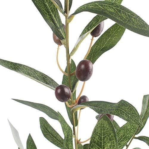 Artificial Olive Branches 5pcs 28 Inch Realistic