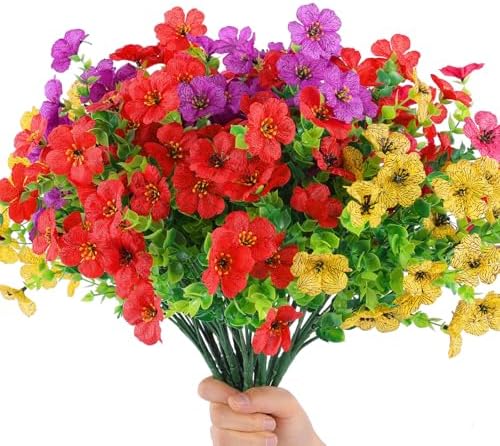 Hananona 2 Set Artificial Flowers with Hanging Baskets