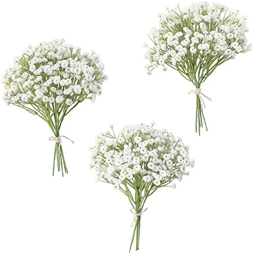 Floroom 18pcs Artificial Babys Breath Greenery Sprays