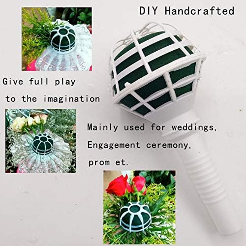 Arlai Wedding Bouquet Holder with Straight Handle Box of 2