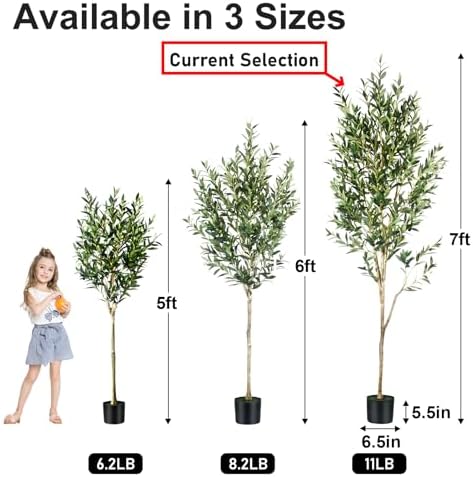 7FT Olive Tree Artificial Indoor Decor