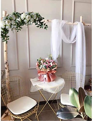 HS BRIDAL 30 Inch Artificial Floral Swag for Wedding Arch