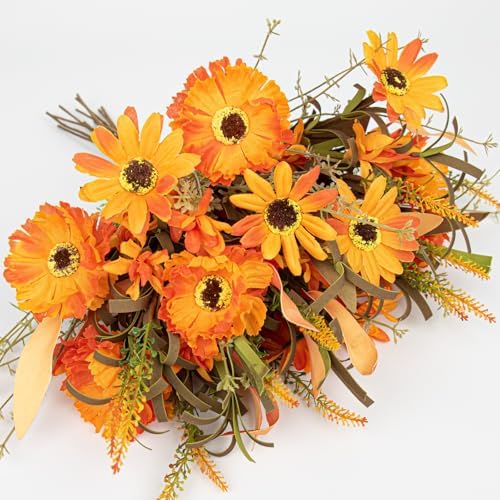 VioletEverGarden 12 Pack Artificial Fall Flowers
