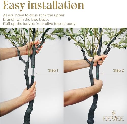 Handmade Faux Olive Tree 6FT with Realistic Pot