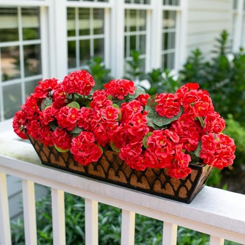 HyeFlora Artificial Geraniums for Outdoor Decoration