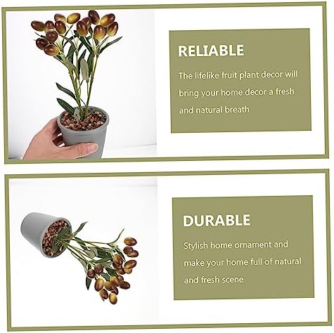 Garneck Artificial Bonsai with Simulated Fruit Decor