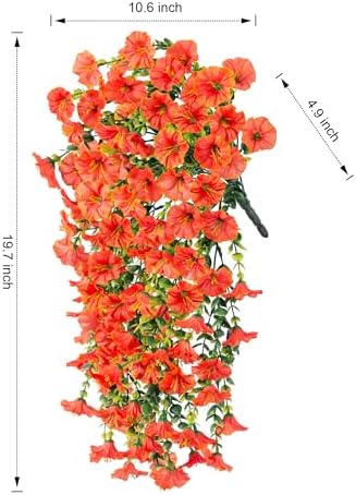 Ivydale Artificial Hanging Flowers with Eucalyptus and Petunias