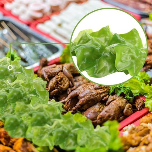 Giegxin 30 Pcs Realistic Artificial Lettuce Leaves