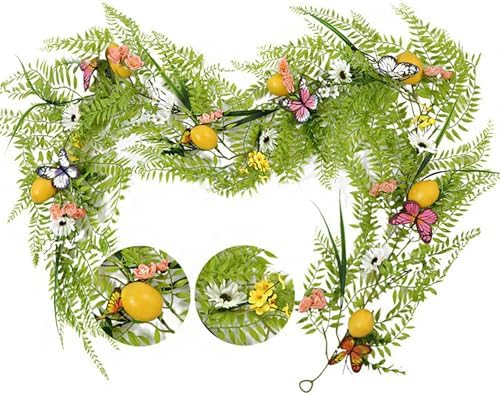 belupai Artificial Lemon Vine Garland 69in