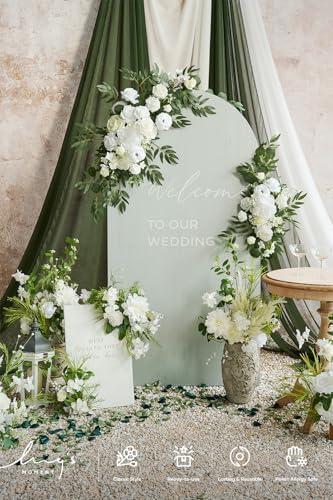 Lings Moment Artificial Wedding Arch Flowers Kit Pack of 4