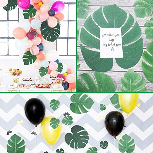 100Pcs Artificial Tropical Monstera Leaves for Home Decor