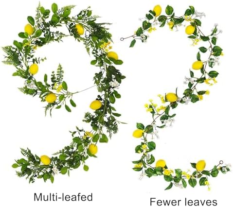 Firlar 2 Pcs Artificial Lemon Garland Vines 787 Inch