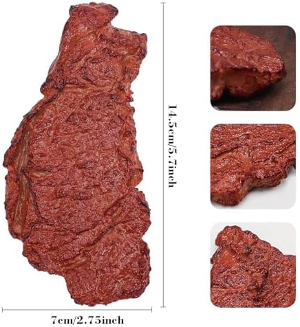 1pcs Artificial Steak Decoration Realistic Food Display Prop