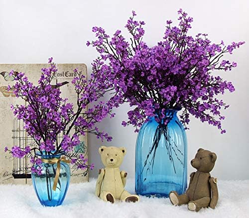 JAKY Global Artificial Flower Bouquet Purple 6 Bundle