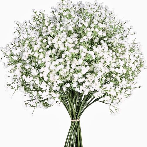 Babys Breath Artificial Flowers 6 Pcs Real Touch Wedding Decor