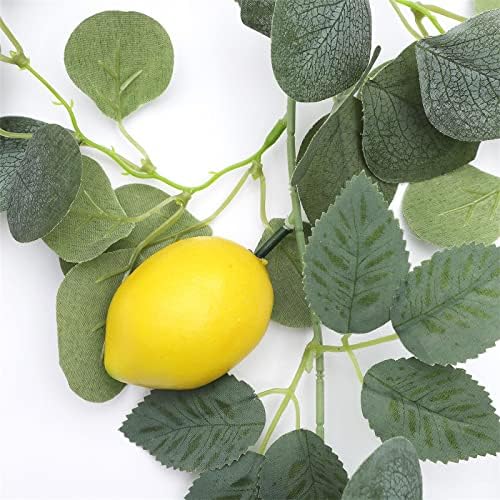 2 Pcs 128 Ft Artificial Lemon Garland for Decor