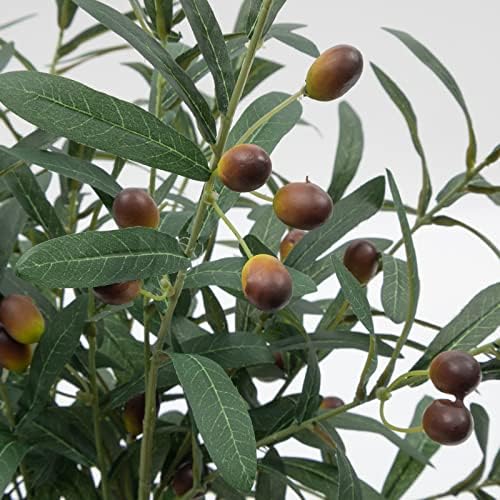 SHACOS 6 Piece Artificial Olive Branches for Vases