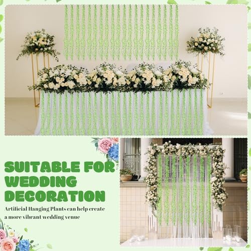 Riceshoot Artificial Weeping Willow Garland 24 Pcs
