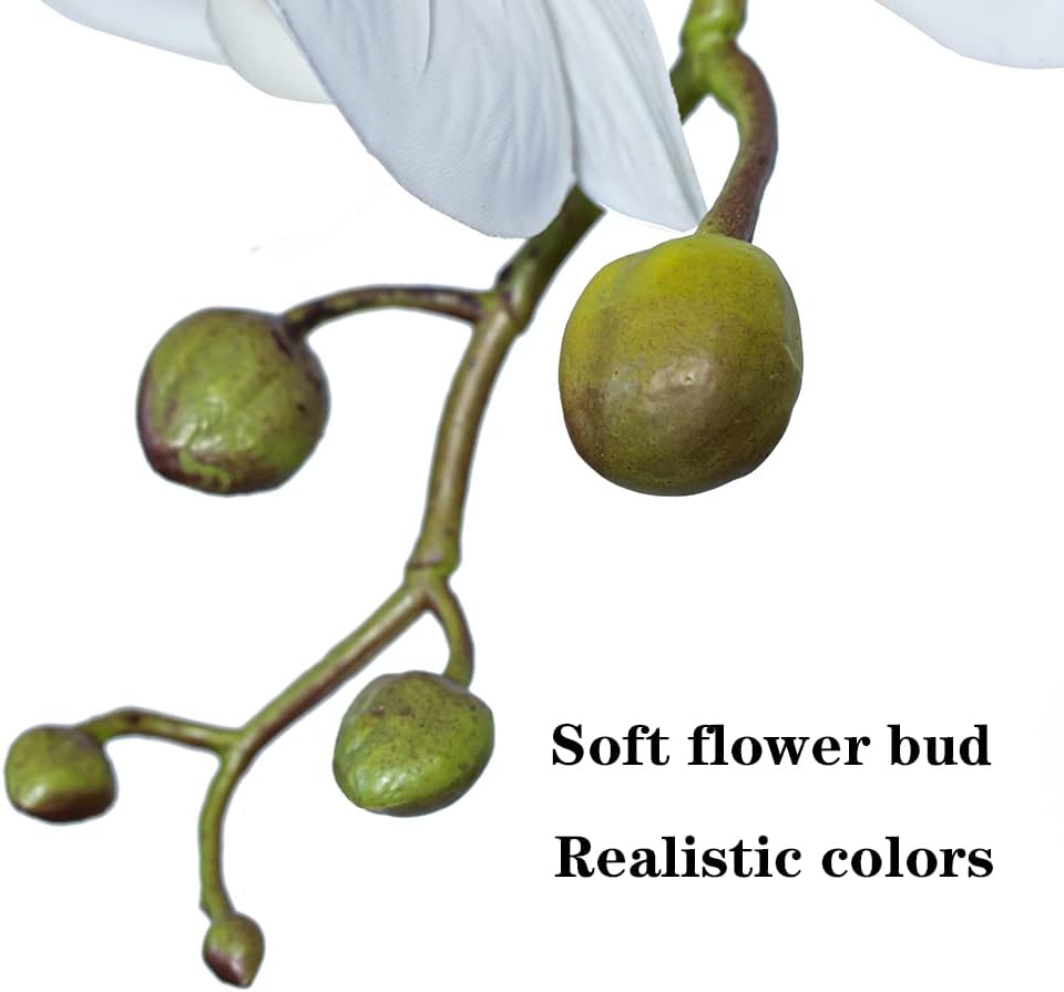 Duyone Artificial Orchid Set 35 Inch 4 Pcs Real Touch