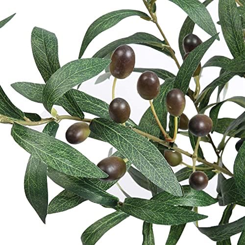 SHACOS 4 Pack Artificial Olive Branches 28 Inch