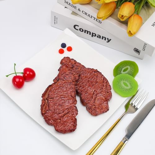 1pcs Artificial Steak Decoration Realistic Food Display Prop