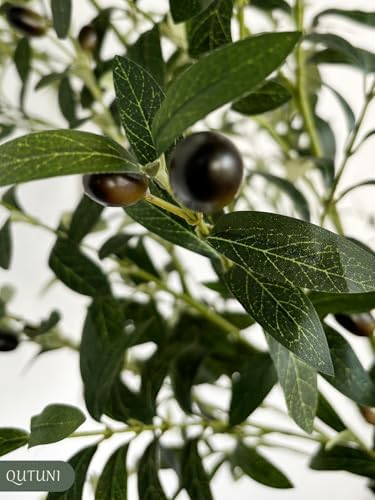 8FT Artificial Olive Tree with Realistic Fruits and Leaves