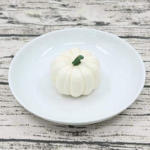 ShellKingdom Artificial Mini Pumpkin Decor 12PCS White