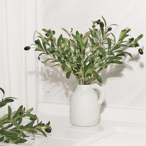 5PCS Artificial Olive Branches 18 Inch for Vase Decor