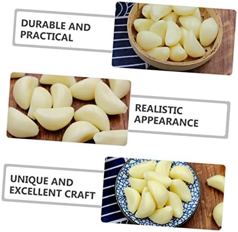 MAGICLULU 10pcs Artificial Garlic Cloves for Kitchen Display