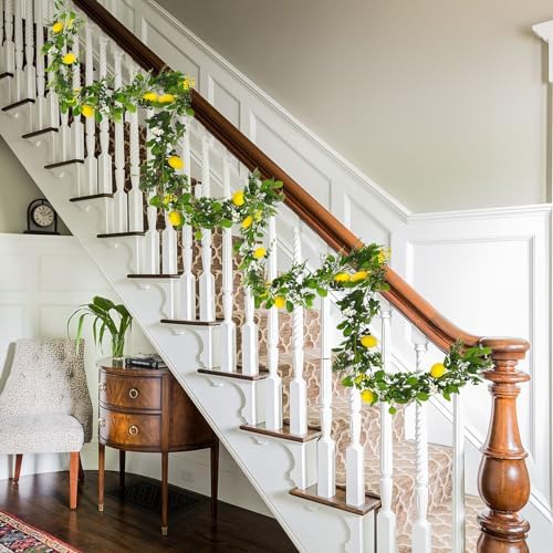 Firlar 2 Pcs Artificial Lemon Garland Vines 787 Inch