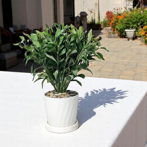 5pcs 15 Inch Artificial Olive Branches with Realistic Fruits